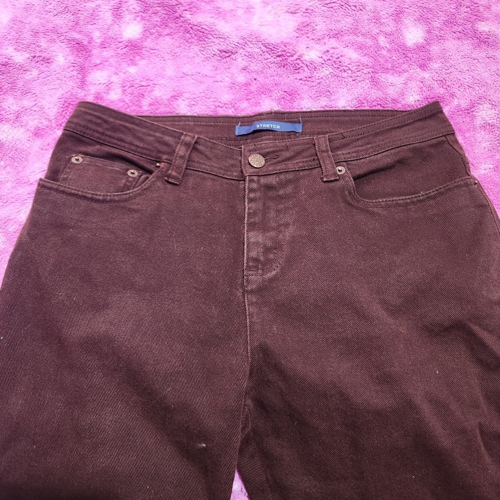 Bill Blass Jeans Women's 6P Mid Rise Bootcut‎ Brown Stretch Corduroy